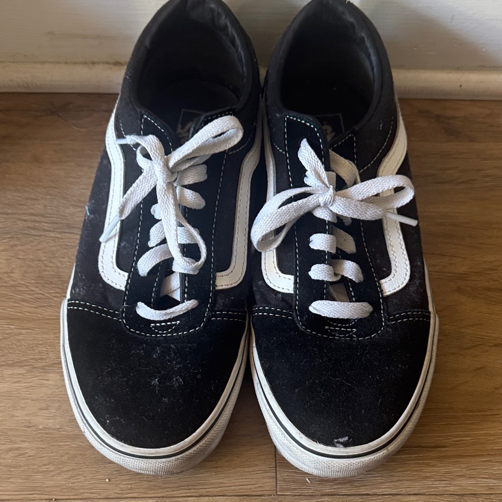 Vans Black and White Skate Shoes